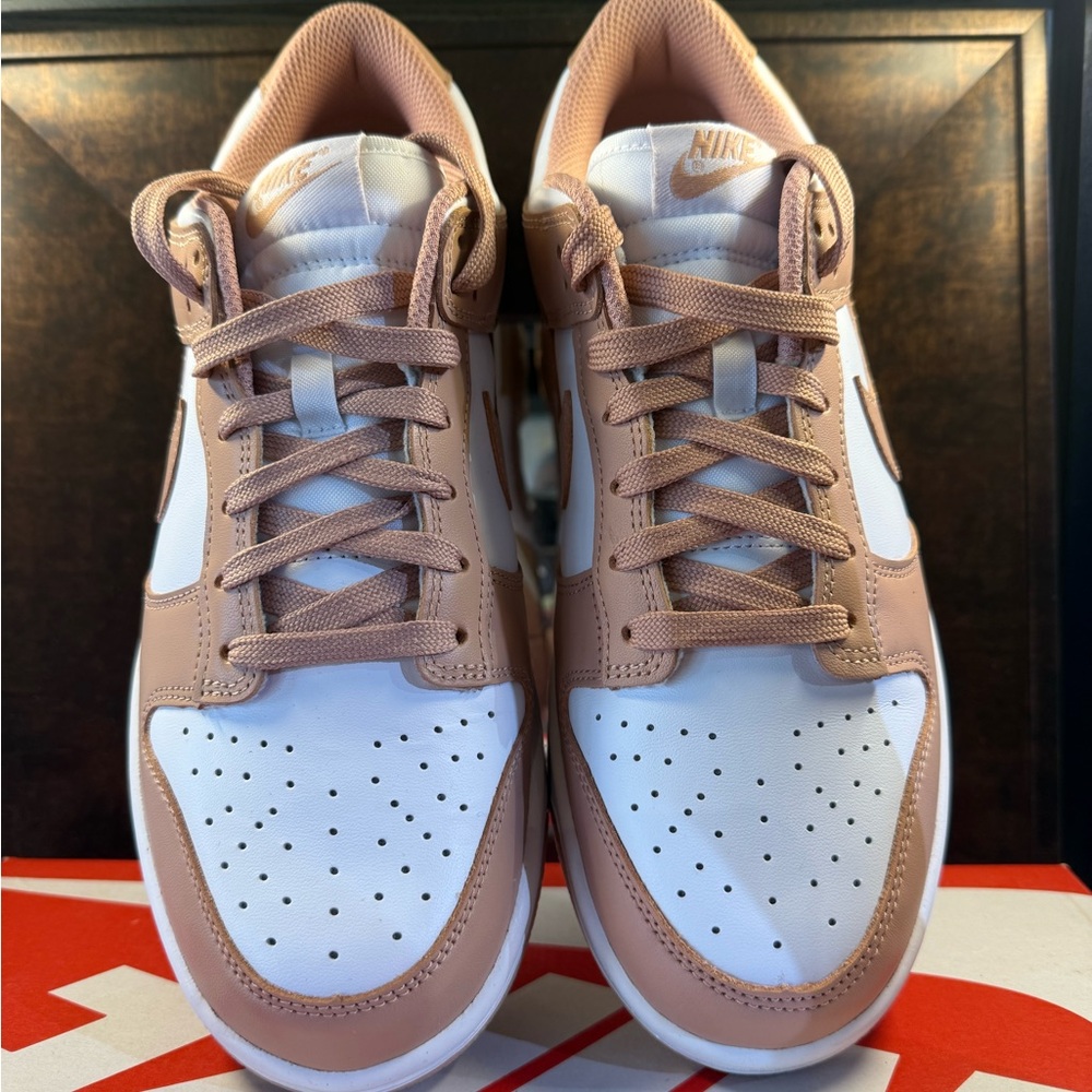 Nike Dunk Low in Brown and White - Picture 2 of 2